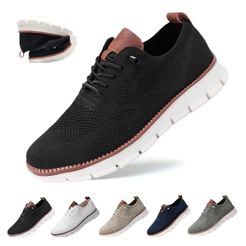 Wearbreeze-Schuhe for Herren, äußerst bequeme Bootsschuhe for Hineinschlüpfen mit Fußgewölbeunterstützung, Herren-Mesh-Kleid-Turnschuhe, Oxfords, Business-Walking-Schuhe for Hineinschlüpfen mit Fußgew von JXOPY