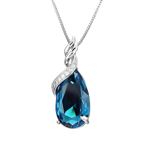 JZWCHQ 100% s 45 cm Halskette natürlicher blauer Topaz Schmuckanhänger Edelstein Frau 925 Schmuckanhänger in China hergestellt JZWCHQ 100% s 45 cm Halskette natürlicher blauer Topaz Schmuckanhänger Edelstein Frau 925 Schmuckanhänger in China hergestellt von JZWCHQ
