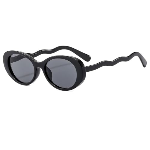 JZWCHQ Kleine ovale Retro-Sonnenbrille für Damen und Herren, UV400, für Damen und Herren, Schwarz , Einheitsgröße JZWCHQ Kleine ovale Retro-Sonnenbrille für Damen und Herren, UV400, für Damen und Herren, Schwarz , Einheitsgröße von JZWCHQ