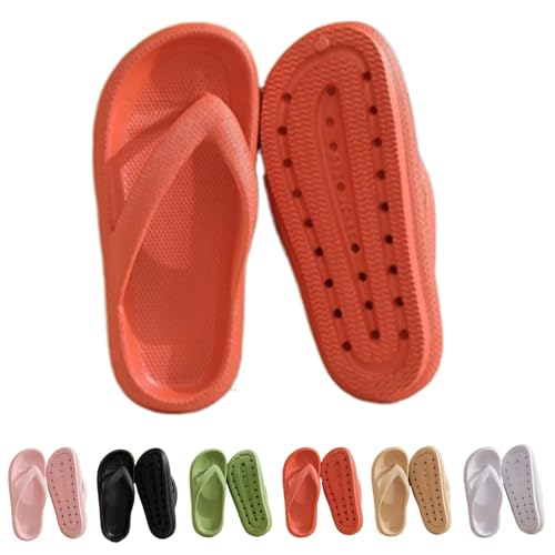 Flip-Flops Für Damen Elegant Zehensandalen Latschen Leichte Flipflopssandalen Open Toe Sandaletten Breite Füße Coole Flip-Flops Flach Weite H Mode Sommerschuhe Damen-Zehentrenner Offene Schuhe von Jabidoos