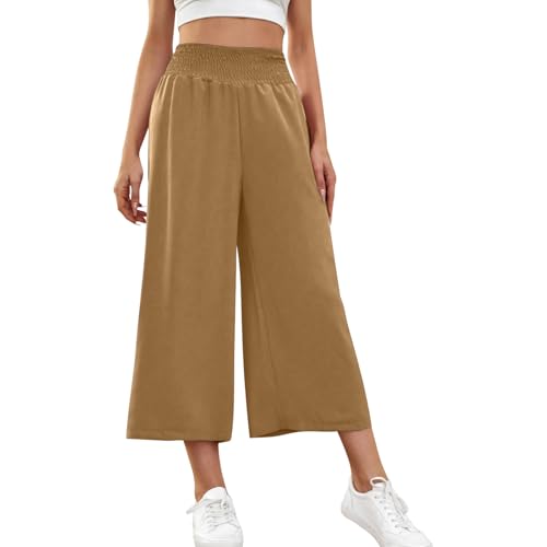 Palazzo Hose Damen Sommer, Culotte Damen Sommer 3/4 Sommerhose Leicht Casual Jogginghose High Waist Hosen Mode Caprihose Bequeme Hosenrock Freizeit Strandhose Baggy Stoffhose Weites Bein Hose Palazzo Hose Damen Sommer, Culotte Damen Sommer 3/4 Sommerhose Leicht Casual Jogginghose High Waist Hosen Mode Caprihose Bequeme Hosenrock Freizeit Strandhose Baggy Stoffhose Weites Bein Hose von Jabidoos