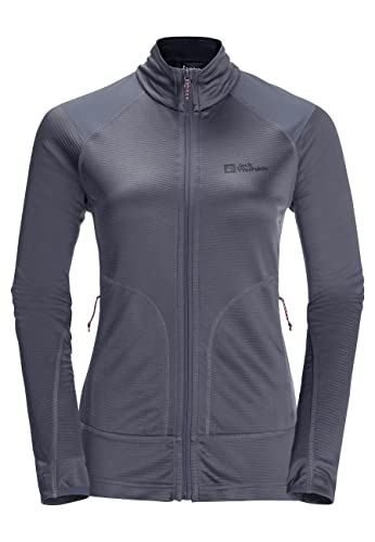 Jack Wolfskin Damen Kammweg Fleecejacke, Dolphin, S von Jack Wolfskin