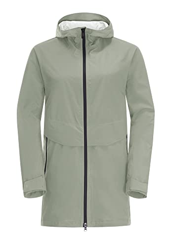 Jack Wolfskin Damen Mainkai Long Jacke, Mint Leaf, L von Jack Wolfskin