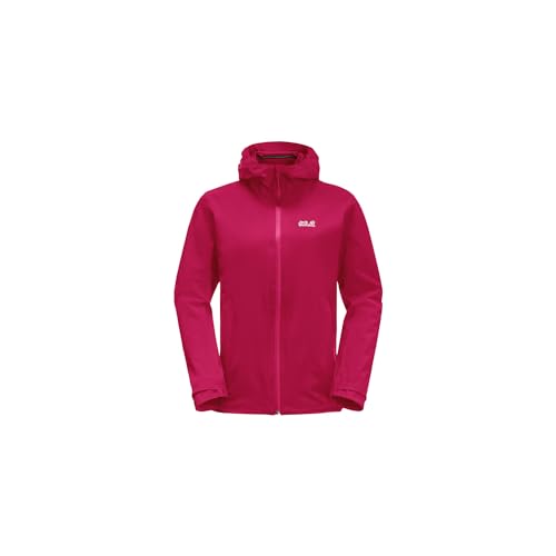 Jack Wolfskin Damen Pack & Go Shell W Oberbekleidung, Cranberry, X-Large von Jack Wolfskin