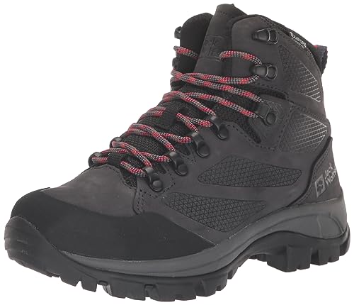 Jack Wolfskin Damen Rebellion Texapore Mid W, Grey / Red, 42.5 EU von Jack Wolfskin