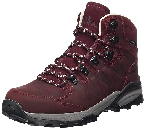 Jack Wolfskin Damen Refugio Prime Texapore MID W Wanderschuh, Dark Maroon, 40 EU von Jack Wolfskin