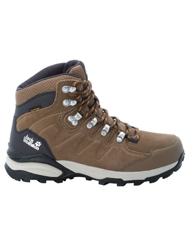 Jack Wolfskin Damen Refugio Texapore Mid W, Brown / Apricot, 42 EU von Jack Wolfskin