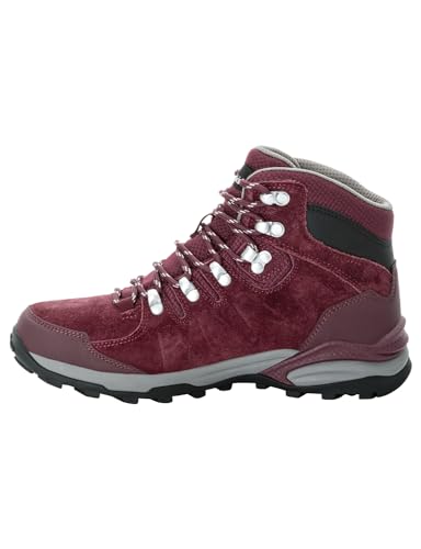 Jack Wolfskin Damen Refugio Texapore MID W Wanderschuh, Dark Maroon, 42.5 EU von Jack Wolfskin