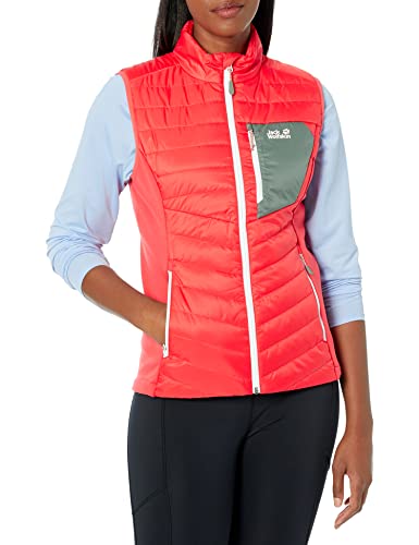 Jack Wolfskin Damen Sportweste ROUTEBURN grenadine/weiß/rot XS von Jack Wolfskin