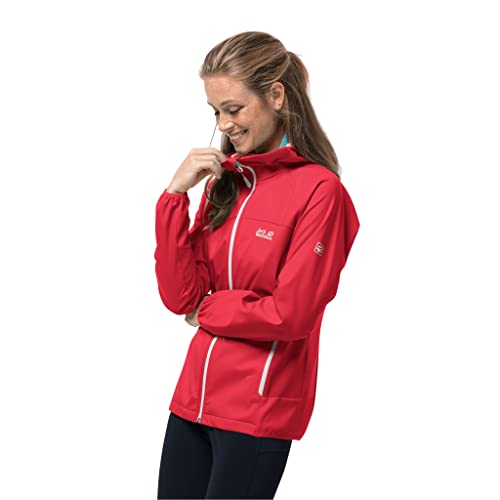 Jack Wolfskin Damen Eagle Peak Ii Softshelljacke Oberbekleidung, Tulpe, Rot, XX-Large von Jack Wolfskin