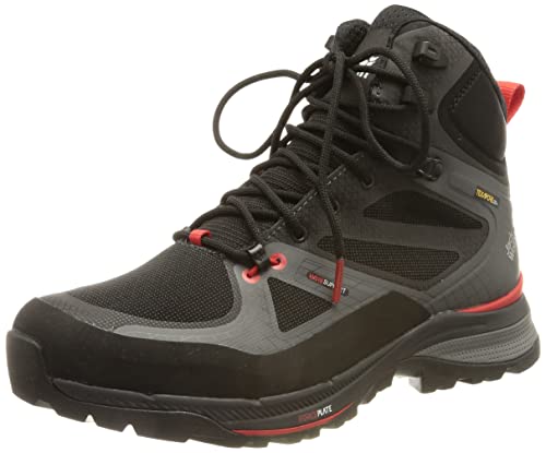 Jack Wolfskin FORCE TREKKER TEXAPORE MID M Outdoorschuhe, black / red, 45.5 EU von Jack Wolfskin