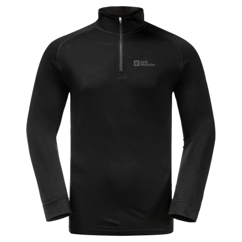 Jack Wolfskin Herren Alpspitze Sweatshirt, Schwarz, XXL von Jack Wolfskin