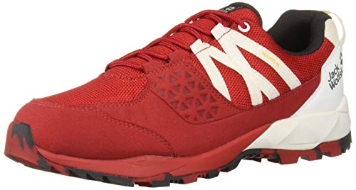 Jack Wolfskin Herren Cascade Hike Texapore Low M Wasserdicht Trekking-& Wanderhalbschuhe, Rot Red White 2107, 42.5 EU von Jack Wolfskin