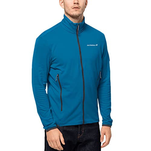 Jack Wolfskin Herren DNA Fleece M Oberbekleidung, Blauer Pazifik, X-Large von Jack Wolfskin