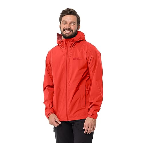 Jack Wolfskin Herren Elsberg 2.5L Jacke, Strong Red, 3XL von Jack Wolfskin