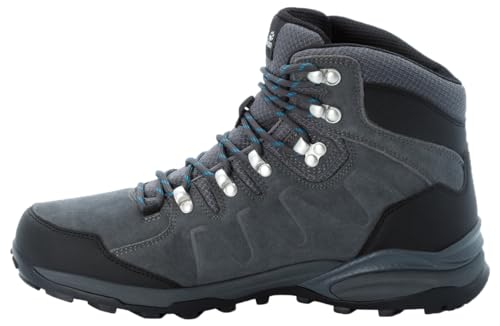 Jack Wolfskin Herren Refugio Texapore Mid M, Grey / Black, 45.5 EU von Jack Wolfskin