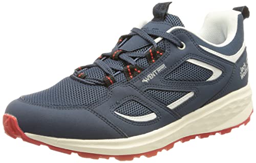 Jack Wolfskin Herren Vojo 3 Vent Low M Sneaker, Dark Blue/Red, 45 EU von Jack Wolfskin