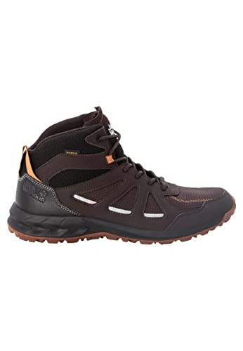 Jack Wolfskin Herren Woodland 2 Texapore Mid M, Espresso / Dark Red, 44.5 EU von Jack Wolfskin