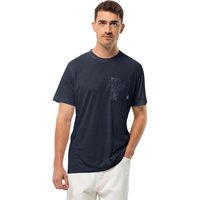 Jack Wolfskin Pocket Karana T-Shirt Men Funktionsshirt Herren L blau night blue von Jack Wolfskin