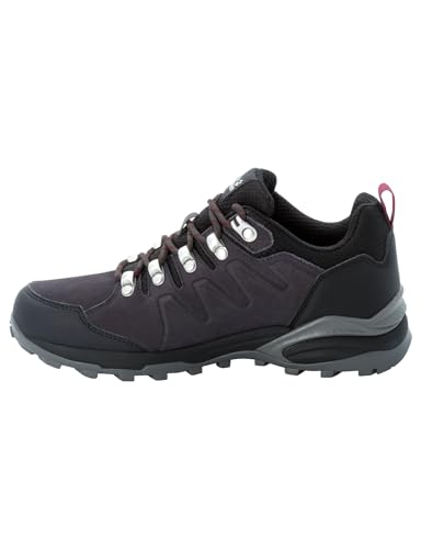 Jack Wolfskin Damen Refugio Texapore Low W, Dark Steel / Purple, 40.5 EU von Jack Wolfskin