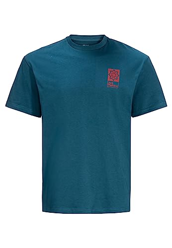 Jack Wolfskin Unisex Eschenheimer T-Shirt, Blue Daze, L von Jack Wolfskin