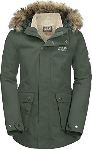 Jack Wolfskin Unisex Kinder Elk Island Doppeljacke, Thyme Green, 176 von Jack Wolfskin