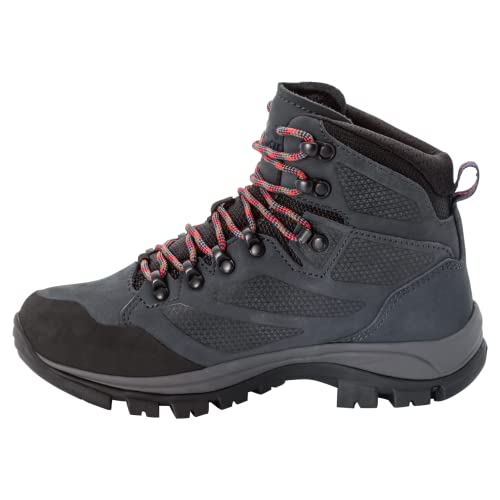 Jack Wolfskin Damen Rebellion Texapore Mid W, Grey / Red, 37 EU von Jack Wolfskin