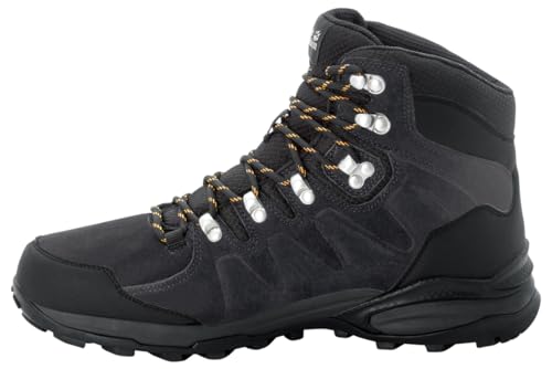 Jack Wolfskin Herren Refugio Texapore Mid M Walking Schuh, Phantom Burly Yellow Xt, 41 EU von Jack Wolfskin