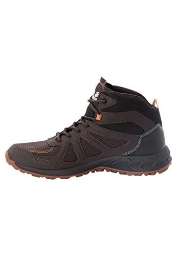 Jack Wolfskin Herren Woodland 2 Texapore Mid M, Espresso / Dark Red, 42.5 EU von Jack Wolfskin