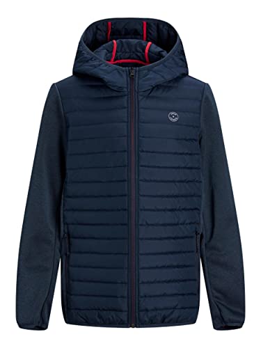 JACK & JONES Jungen Jjemulti Quilted Jacket Jr Jacke, Navy Blazer, 128 EU von JACK & JONES