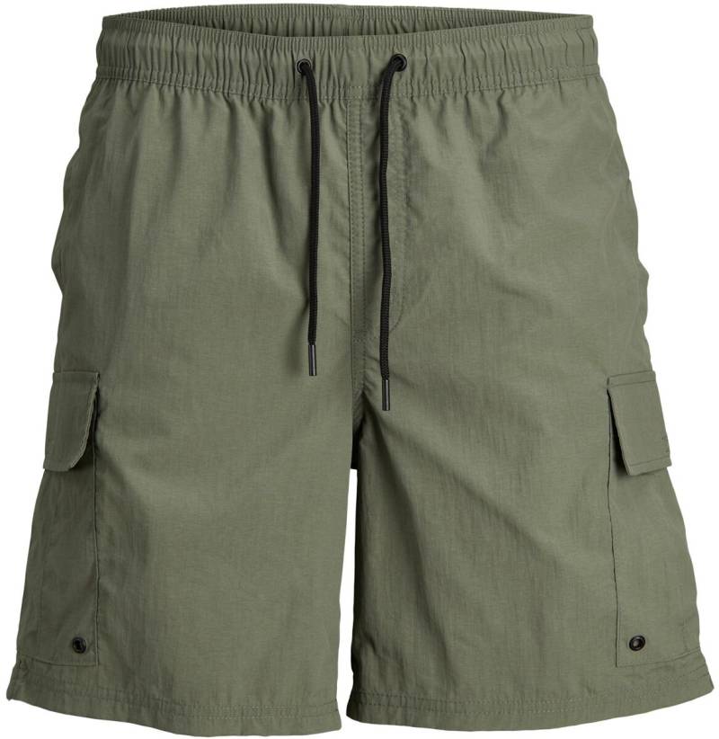 Jack & Jones Junior Short - JPSTFIJI Jjswim Cargo LY - 128 bis 176 - für Männer - Größe 140 - oliv von Jack & Jones Junior