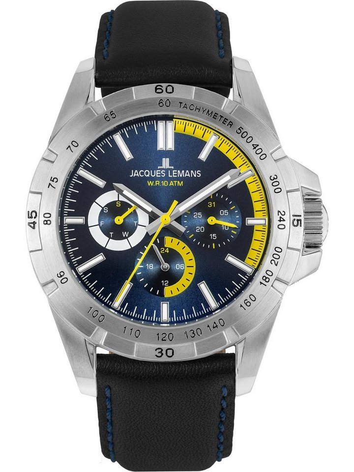 Jacques Lemans Quarzuhr Jacques Lemans Herren-Uhren Analog Quarz, Sportuhr von Jacques Lemans