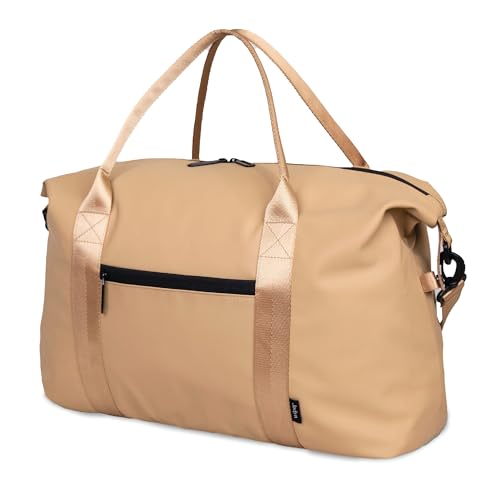 Jadyn Lola Reisetasche, Wochenend-/Übernachtungstasche, Turnbeutel für Damen, Herren (Camel), Camel, Wochenendtasche von Jadyn