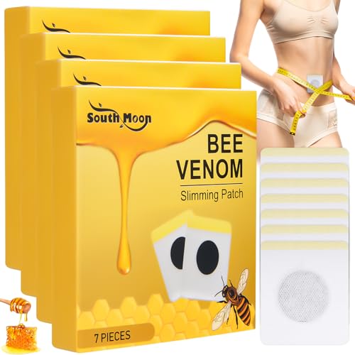 28 Stück Bienengift Lymphdrainage Schlankheitspflaster, Bienengift-Pflaster zum Abnehmen, Bee Venom Lymphatic Drainage Slimming Patch, Bee Venom Pflaster Geeignet Für Personen Jeden Alters, Lukmlca. von Jadyon