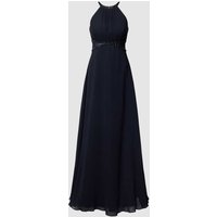 Jake*s Cocktail Abendkleid mit Neckholder in Marine Melange, Größe 44 von Jake*s Cocktail