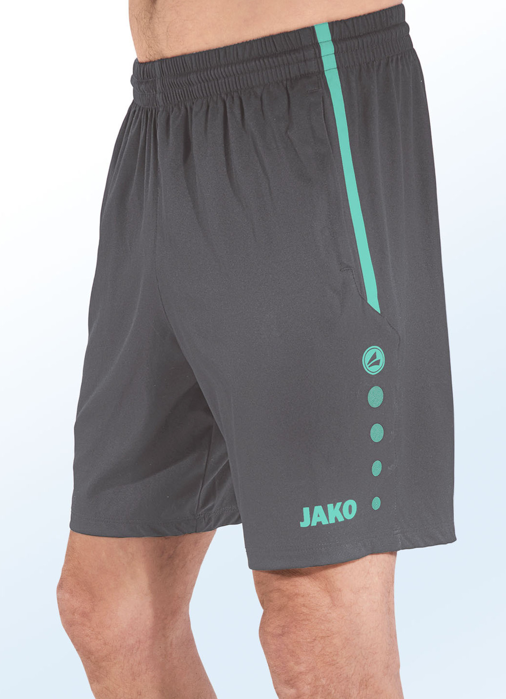 Shorts von "Jako" in 4 Farben, Größe L (50), Grau-Grün von Jako
