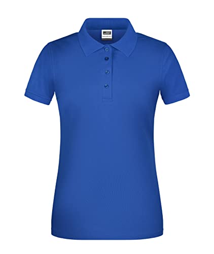 James & Nicholson Damen Bio Workwear Polo - Leicht tailliertes Poloshirt für Beruf & Freizeit | Farbe: royal | Grösse: S von James & Nicholson