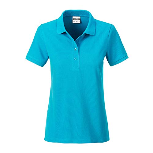 James & Nicholson - Damen Klassisches Poloshirt (L, turquoise) von James & Nicholson