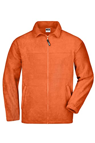James & Nicholson Fleece Jacke - aus pflegeleichtem Anti-Pilling-Fleece für Damen und Herren | Farbe: orange | Grösse: XL von James & Nicholson