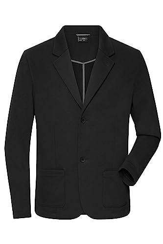 James & Nicholson Herren Business Blazer - Klassischer Sweatblazer in angenehmer French-Terry Qualität | Farbe: Black | Grösse: 3XL von James & Nicholson