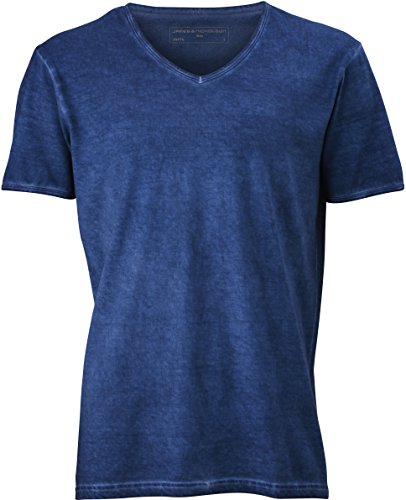 James & Nicholson Herren Langarmshirt T-Shirt Mens Gipsy blau (Denim) Large von James & Nicholson