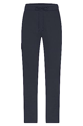 James & Nicholson Herren Lounge Hose - Modische Sweat-Hose aus Bio-Baumwolle im Cargo-Style | Farbe: Navy | Grösse: XL von James & Nicholson