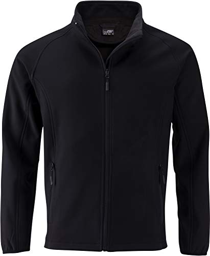 James & Nicholson - Herren Softshelljacke für Promotion und Freizeit (XL, Black/Black) von James & Nicholson