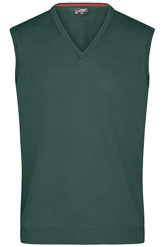 James & Nicholson Herren V-Pullunder - Klassisch geschnittener Pullunder aus hochwertiger Baumwolle | Farbe: forest-green | Grösse: XXL James & Nicholson Herren V-Pullunder - Klassisch geschnittener Pullunder aus hochwertiger Baumwolle | Farbe: forest-green | Grösse: XXL von James & Nicholson