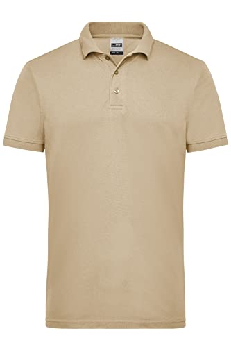 James & Nicholson Herren Workwear Polo - Robustes Poloshirt für Hobby und Beruf | Farbe: Stone | Grösse: L von James & Nicholson