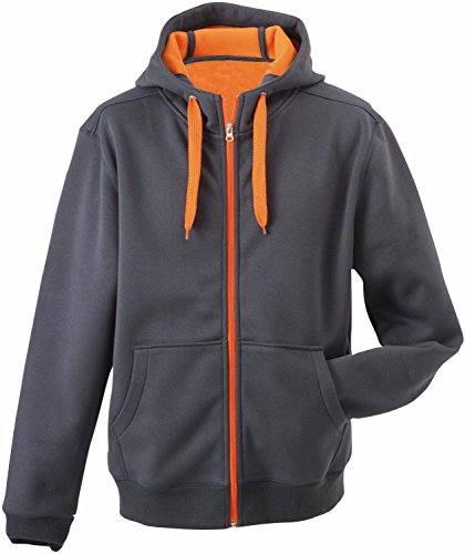 James & Nicholson - Kapuzen Sweatjacke 'Ladies Doubleface Jacket' M,Carbon/Orange James & Nicholson - Kapuzen Sweatjacke 'Ladies Doubleface Jacket' M,Carbon/Orange von James & Nicholson