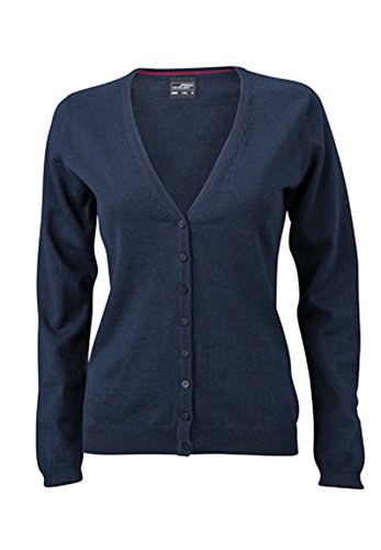 James & Nicholson Ladies' V-Neck Cardigan im Digatex-Package XL,Navy von James & Nicholson