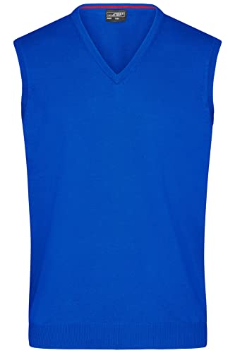 James & Nicholson Herren V-Pullunder - Klassisch geschnittener Pullunder aus hochwertiger Baumwolle | Farbe: royal | Grösse: M James & Nicholson Herren V-Pullunder - Klassisch geschnittener Pullunder aus hochwertiger Baumwolle | Farbe: royal | Grösse: M von James & Nicholson