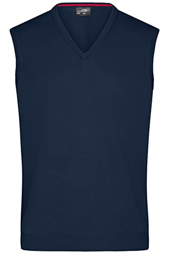 James & Nicholson Herren V-Pullunder - Klassisch geschnittener Pullunder aus hochwertiger Baumwolle | Farbe: navy | Grösse: S James & Nicholson Herren V-Pullunder - Klassisch geschnittener Pullunder aus hochwertiger Baumwolle | Farbe: navy | Grösse: S von James & Nicholson