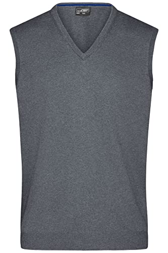 James & Nicholson Herren V-Pullunder - Klassisch geschnittener Pullunder aus hochwertiger Baumwolle | Farbe: grey-heather | Grösse: XXL James & Nicholson Herren V-Pullunder - Klassisch geschnittener Pullunder aus hochwertiger Baumwolle | Farbe: grey-heather | Grösse: XXL von James & Nicholson